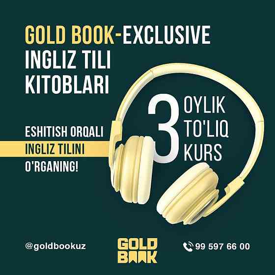 Gold book l 3 oyda ingliz tilini o’rganing Toshkentdan yetkazib berish